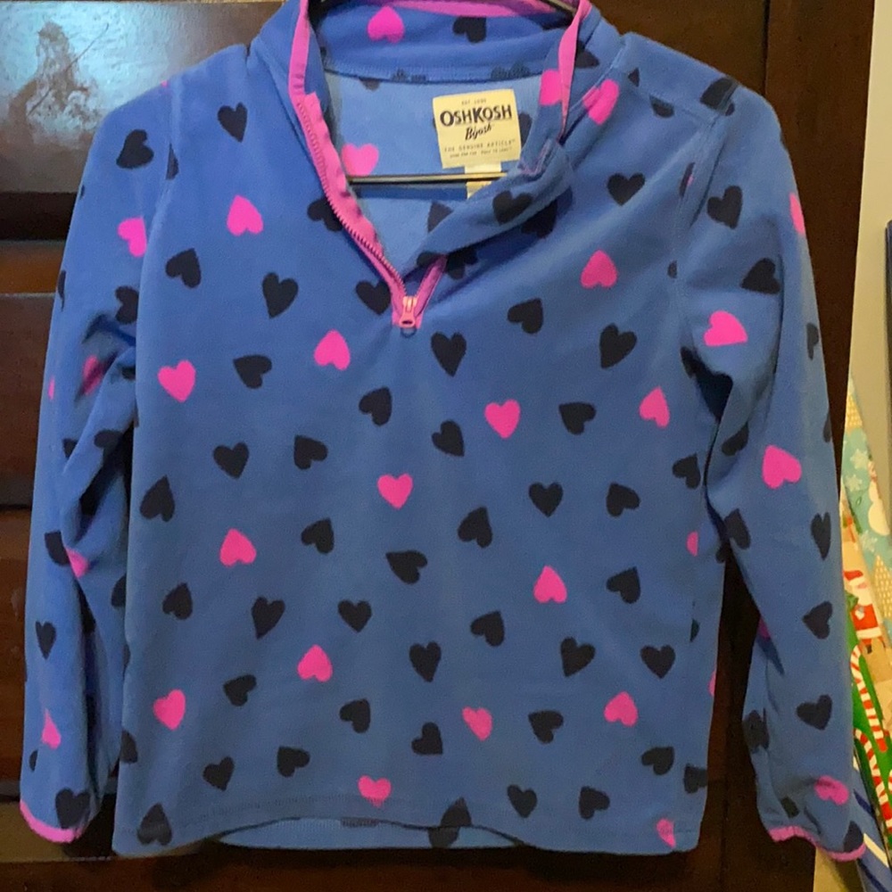 Girls size 12 Oshkosh fleece shirt